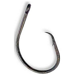 Kali kunnan 26506 152-BN Tuna Circle Крючки С Одним Глазком Серебристый Black Nickel 9/0 