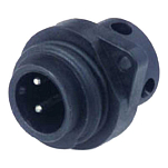 Philippi 402113004 Serie 692 16A 2 Штыревой штекер  Black