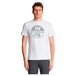 North sails 692798-0101-2 Футболка с коротким рукавом 692798 Graphic Белая White S