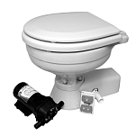 Jabsco 37245-0094 Quiet Flush Electric Toilet Fresh water flush, Compact bowl size, 24V