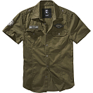 Купить Brandit 4033-1-S Рубашка с коротким рукавом Luis Vintage Зеленый Olive S 7ft.ru в интернет магазине Семь Футов