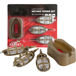 Carp expert 58699000 Method Набор фидеров Красный Green 50-60-70 g