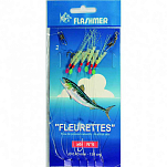 Flashmer FL10 Fleurettes Рыболовное Перо Зеленый Green 1/0 