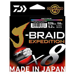 Daiwa 12551120 J´Braid EXP X8 300 m Плетеный Бесцветный Dark Green 0.200 mm
