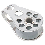 Блок одношкивный однообушковый шарикоподшипниковый Allen Brothers A4078 28,3мм шкив Ø16мм для троса Ø5мм 275кг из ацеталя и нержавеющей стали