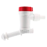 Rule pumps 29-605c Угловая помпа для прохода через корпус 1100 GPH 4.7A 12V White / Red 30x20x20 1 1/8´´
