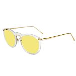 Ocean sunglasses 20.23 Солнцезащитные очки Berlin Transparent White Gold Temple/CAT2