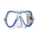 Купить Маска для плавания двухлинзовая для взрослых Mares X-Vision 411053 прозрачный/бело-синий 7ft.ru в интернет магазине Семь Футов