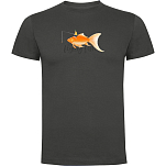 Kruskis CA65500646K190 Футболка с коротким рукавом Flying Fish Черный Dark Grey 3XL
