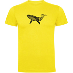 Kruskis CA65500203K210 Футболка с коротким рукавом Whale Tribal Желтый Yellow M