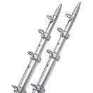 Купить Taco metals 236-OT0552VEL186 Телемонтажник 1-1/2 x 18.5´´ Серебристый Silver / Silver 7ft.ru в интернет магазине Семь Футов
