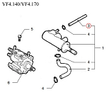 Топливный шланг Vetus VFP01208 для двигателей VF4.140/VF4.170/VF5.220/VF5.250