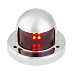 Огонь ходовой светодиодный, нержавеющий корпус, красный 12 В, SeaFlo SFNL031LS03