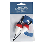 Kinetic F660-228-071 Classic Плавать 2 единицы Белая Red / White 40 mm 