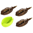 Купить Mikado AMFN03L-SET60B Method Douglas L B+Mould Set Кормушка фидерная прикормочная Коричневый Brown 60 g 7ft.ru в интернет магазине Семь Футов