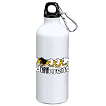 Kruskis MD4049S101K176 Be Different Football 800ml Алюминиевая бутылка Бесцветный White