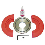 Euromarine SAELAR10025K Канатный резак Серебристый Grey / Red 80 x 25 mm