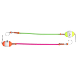 Mikado AMS02-2003-25-S Hanger Styrofoam Pipe Сигнализация Укуса 25 см Желтый Red / Yellow S 