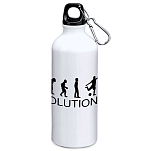 Kruskis MD4049S101S137 Futbol Evolution Goal 800ml Алюминиевая бутылка Бесцветный White