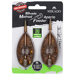 Mikado AMFA01-2L-20B Method Aperio L B Кормушка фидерная прикормочная 2 Единицы Коричневый Brown 20 g