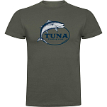 Kruskis CA65500538C065 Футболка с коротким рукавом Tuna Fishing Club Зеленый Dark Army Green 2XL