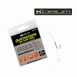 Korum KHRQBS/16 Hair Rigs Quickstops Колючий Связанный Крючок Бесцветный Clear 16 