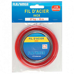 Flashmer FA11 7 Brins Стальная Линия 10 м Красный Red 0.550 mm 