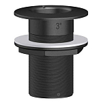Trudesign TRU91160 3´´ Длинная резьба сквозь корпус Серебристый Black
