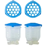 Garbolino GOMAM0502-S Набор для банок Octapot Feed Hybrid X2 Бесцветный Clear / Blue S