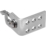 Seastar solutions 1-036174 Одинокий Cable Внутренний соединительный кронштейн Серебристый Grey