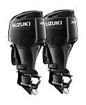 Спарка из 2 моторов Suzuki DF300APXX, черные 2xDF300APXX