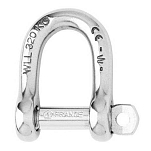 Wichard AC001204 Прямая самоблокирующаяся дужка Grey 8 mm