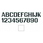 International letterfix 5959015X X Наклейки с буквами  White 200 mm