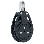 Harken 2680 Carbo Ratchamatic Block 75 mm Черный  Black / Silver