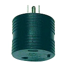 Купить Surge guard 802-095215508 Прямой адаптер Зеленый  Black 30A Female/15A Male 7ft.ru в интернет магазине Семь Футов