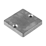 Цинковый анод Tecnoseal 00808 64x64x10мм пластинчатый для двигателей Mercruiser