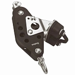 Barton marine BTN07631 Поворотная скрипичная шкотовая блокировка с бекетом и челюстью T7 Серебристый Black