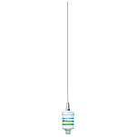 Shakespeare antennas 167-5215CX 5215 3´ Squatty Body УКВ штыревые антенны из нержавеющей стали Бесцветный