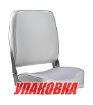 Кресло мягкое складное, высокая спинка, обивка винил, цвет серый, Marine Rocket (упаковка из 4 шт.) 75127G-MR_pkg_4