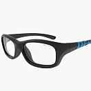 Спортивные очки с диоптриями Demetz Softness R / Matte Black / Matte Blue Colorless Cat.0, softness515448