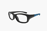 Спортивные очки с диоптриями Demetz Softness R / Matte Black / Matte Blue Colorless Cat.0, softness515448
