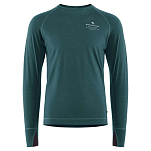 Klättermusen 10028-635-XL Базовый слой с длинным рукавом Fafne Crew Зеленый Dark Deep Sea XL