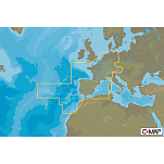 C-map M-EW-D060-MS Central & West Europe Continental 4D Визитная Карточка Multicolour
