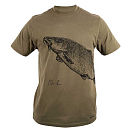 Купить Korum K0350143 Футболка с коротким рукавом Classic Barbel Коричневый Brown XL 7ft.ru в интернет магазине Семь Футов