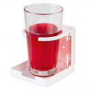 Пластиковый держатель для стаканов, складной/белый