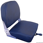 Сиденье с откидной спинкой с тёмно-синей виниловой подушкой 474 x 400 х 467 мм, Osculati 48.404.02