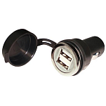 Seachoice 50-15071 Dual USB Power Adapter Черный  Black
