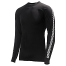 Купить Helly hansen 48800_998-S Базовый слой с длинным рукавом Dry Stripe Crew Черный Black S 7ft.ru в интернет магазине Семь Футов