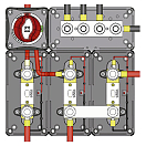 Купить Talamex 14425948 Heavy Duty Dual Busbar 100A Черный  Black 7ft.ru в интернет магазине Семь Футов