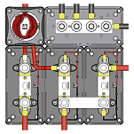Talamex 14425948 Heavy Duty Dual Busbar 100A Черный  Black